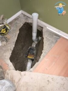 Backwater valve installation