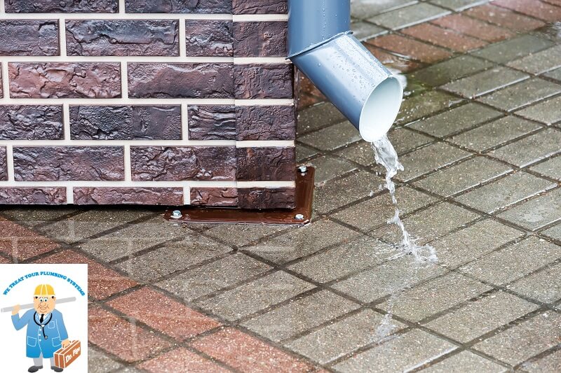 Plumbing tips for downspout