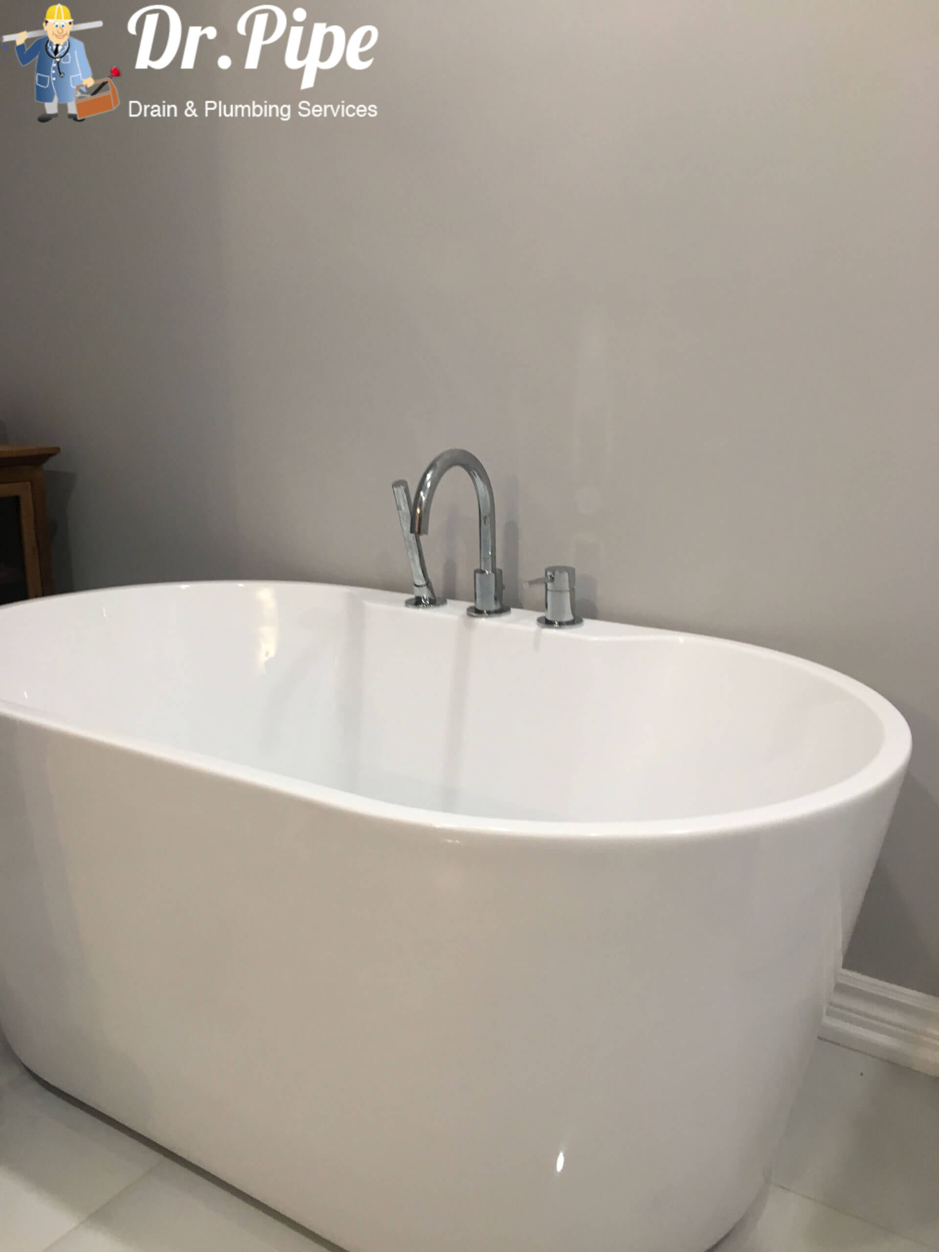 Bathroom Renovation Project Free Stand Bathtub With Faucet Installation