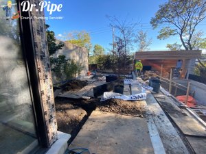 Sewer line replacement project