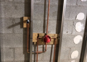 Rough in 3 piece washroom