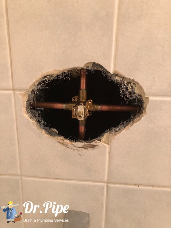 new shower faucet installation