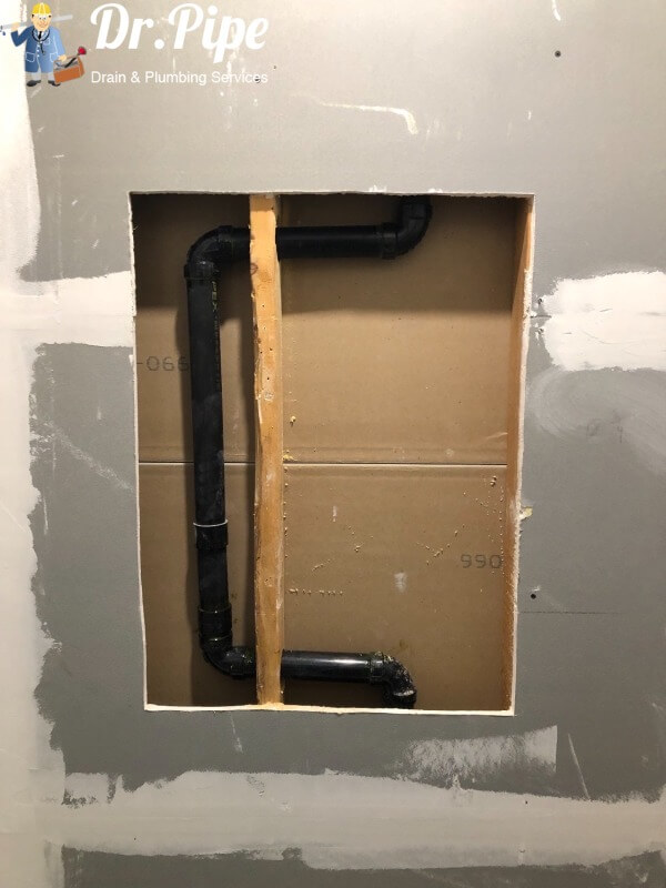shower and bathroom renovation in Ottawa, pipe relocation