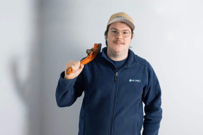 Dr. Pipe technician arriving for weeping tile installation service in Ottawa