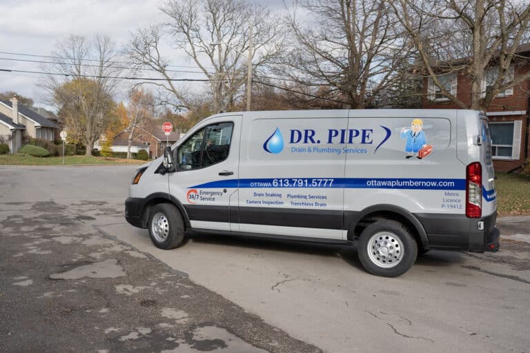 A service van for leaky toilet repair in Ottawa